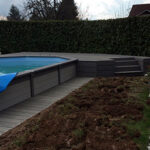 Réalisation d'une piscine hors sol et d'une terrasse en composite à Bourgoin-Jallieu